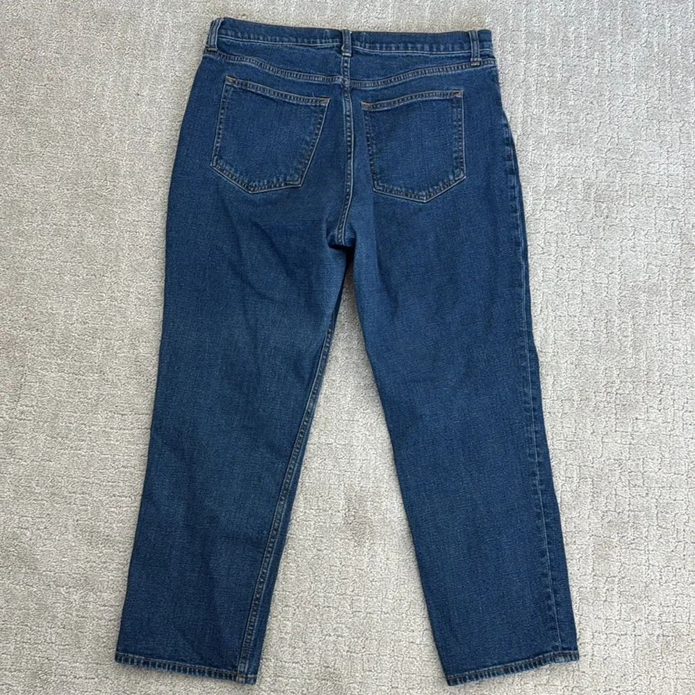 Abercrombie & Fitch “Ankle Straight Ultra High Rise” jeans denim medium wash - Picture 6 of 7